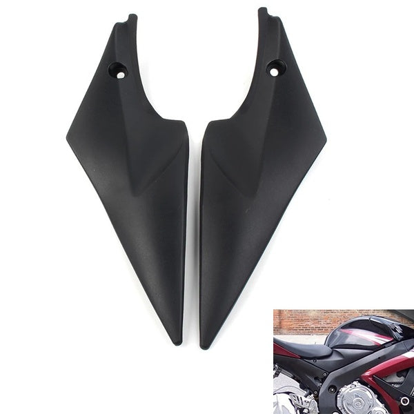 1 Pair Motorcycle ABS Tank Side Panels Fairing Cover Black For Suzuki GSXR600 GSXR750 2006 2007 K6