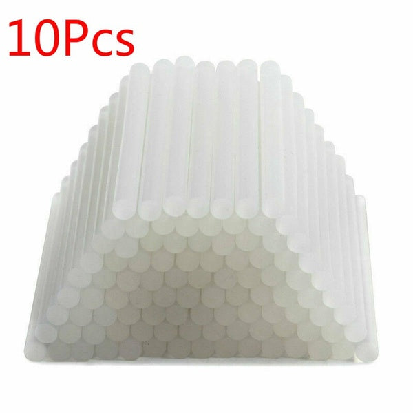Bâton de colle thermofusible translucide 10 pièces 11 MM pour réparation d'artisanat de pistolet à colle électrique