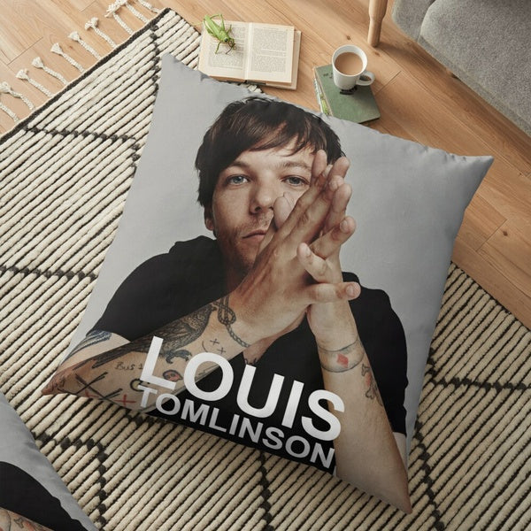 Louis Tomlinson - Gadjah New Tomlinson Walls American Tour 2020 Pattern Pillow Case Fashion Square Cushion Car Sofa Home Office Decor