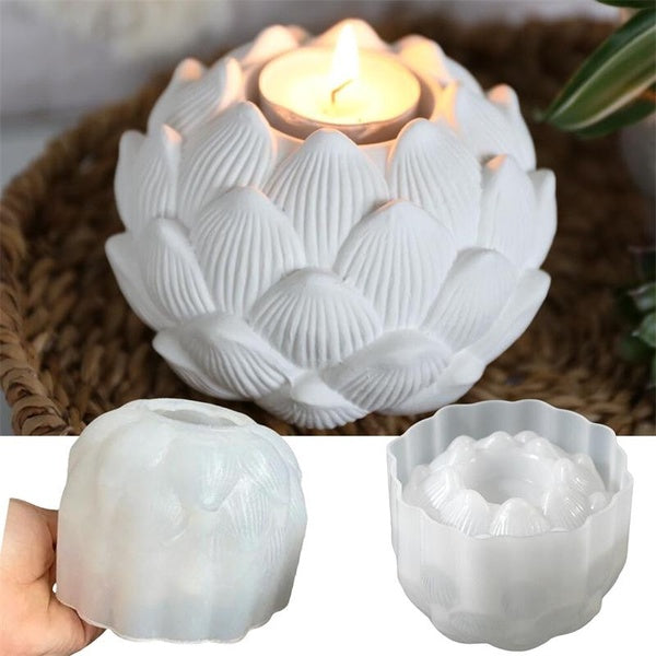 DIY Lotus Holders Silicone Casting Mold