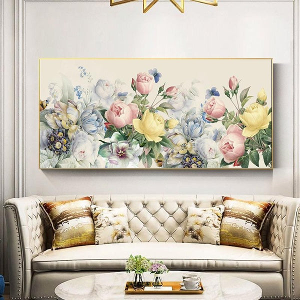 5D Diamond Paintings Flowers in Bloom Full Diamond Art Embroidery Gifts Large Living Room Office DIY Home Decor Diamond Cross Stitch Kits