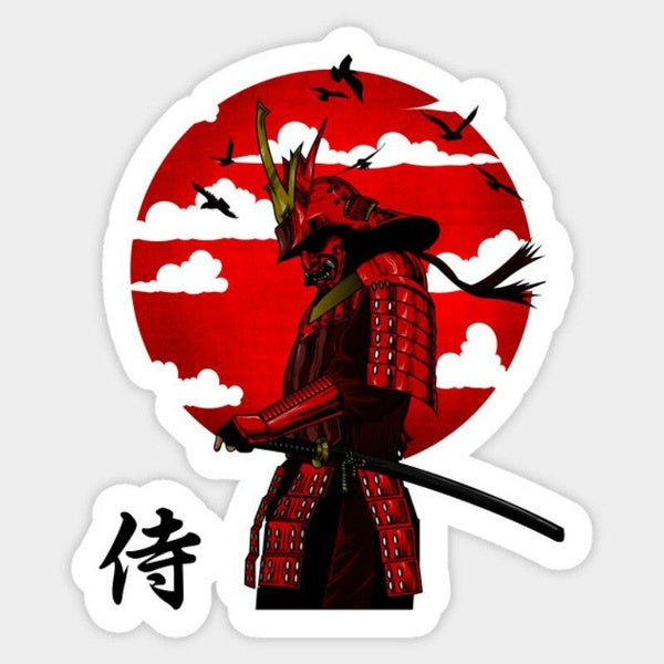 Hot Sell Samurai Car Stickers Motorcycle Decals Windshield Bushido Decal JDM Car Sticker DIY Car Styling Auto Accessories PVC