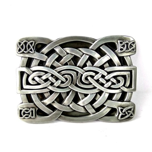 Male Accessories Belts Buckle Western Celtic Knot Metalic Belt Buckles For Men 4CM Width Belts Fivela Cowboy Hebillas Cinturon Matron Inn