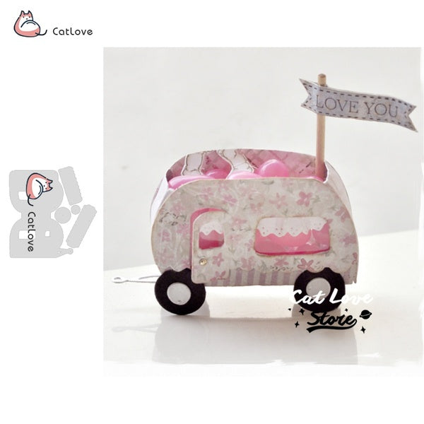 3D Car Automobile Metal Cutting Dies Stencils For DIY Scrapbooking Paper Card Decorative Craft Dies Embossing Die Cuts New 2019