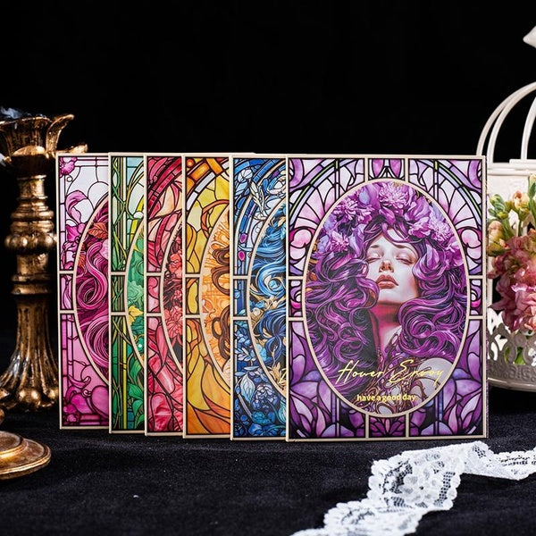 30Pcs-Pack Retro Floral Series Decoration Material Paper Perfect for Collage Journal Scrapbooking DIY Supplies