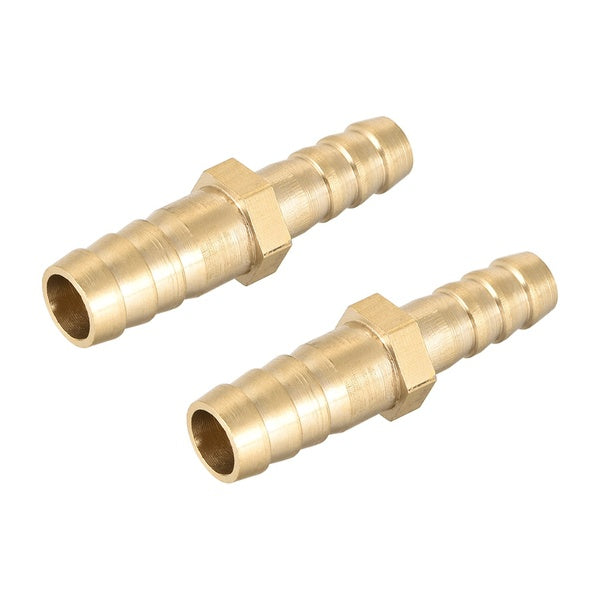 8mm à 6mm Tuyau ID Laiton Réducteur Barb Raccord De Tuyau Connecteur Droit Coupleur Tube Adaptateur 2pcs