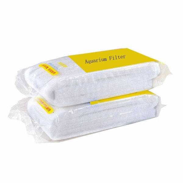 100 * 13.5 * 3cm Éponge de coton filtre biochimique durable pour réservoir de poissons d'aquarium mousse de coton biochimique blanc
