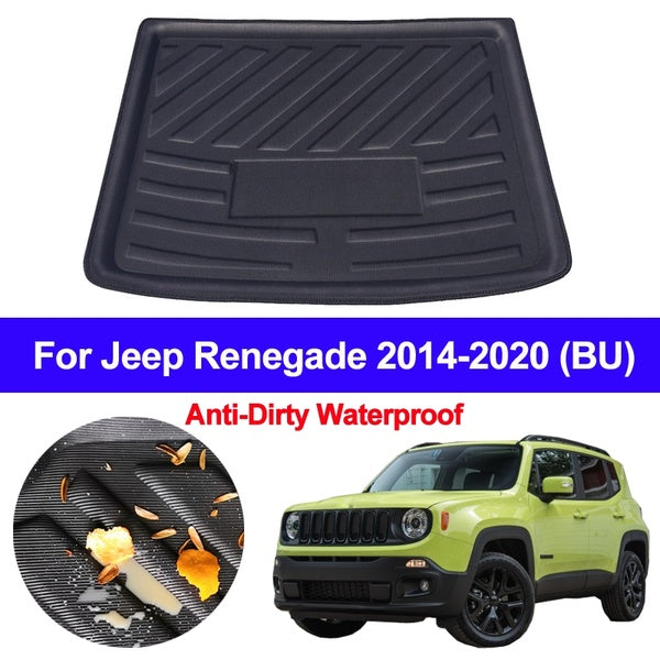Car Rear Boot Cargo Liner Trunk Floor Mats Luggage Tray For Jeep Renegade 2014 2015 2016 2017 2018 2019 2020 BU