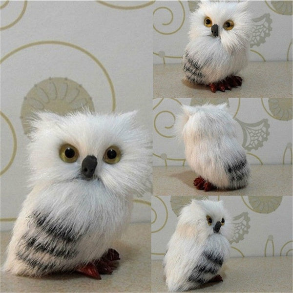 Realistic Hedwig Owl Toy Doll Simulation Model Plush Festival Gift Home Decor Creative Gift Decoration