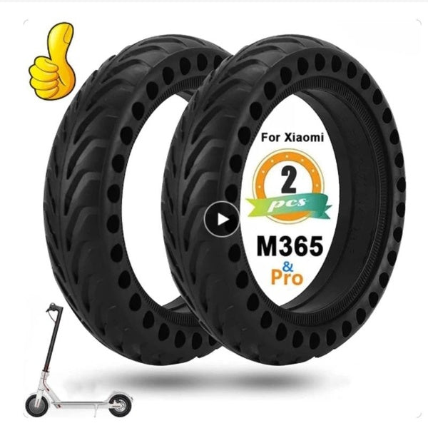 2pcs-lot Solid Tire for Xiaomi M365 1S Pro 2 Electric Scooter 8.5'' Rubber Honeycomb Tyre for Mijia Mi Essential Scooter 8.5 inches Wheel