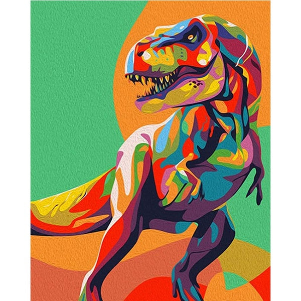 DIY 5D Diamond Painting Dinosaur by Number Kits Painting Cross Stitch Full Drill Crystal Rhinestone Embroidery Pictures Arts Craft for Home Wall Deco