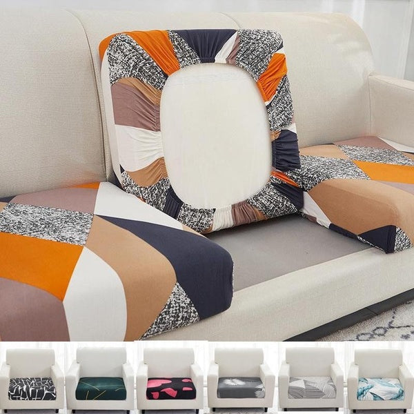 Floral Printed Sofa Cushion Cover Elastic Furniture Protector Sofa Seat Cushion Slipcover Spandex Couch Cover for Living Room Sofa