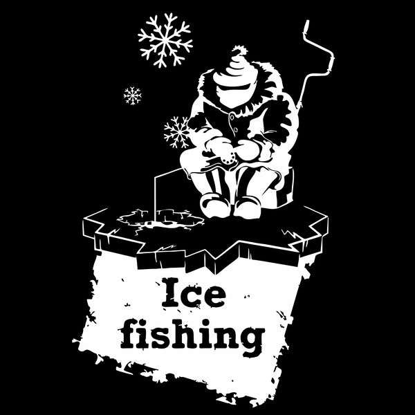 20CM Fisherman on Ice Fishing Fishing Car Decal Laser Colorful Silver Vinly Car Sticker
