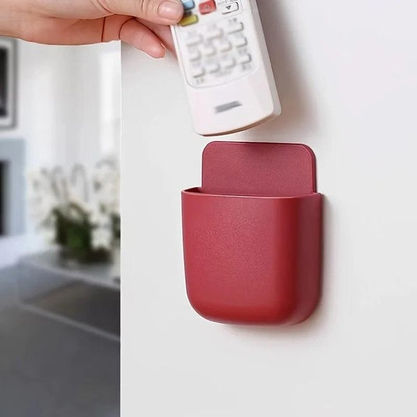 Boîte de rangement murale boîte de rangement pour télécommande étui pour téléphone portable prise de stockage support de support support étagère de c