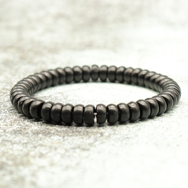 Minimalist Handmade Wooden Bracelet Natural Wood Beads Buddha Braclet For Men Yoga Meditation Jewelry Homme