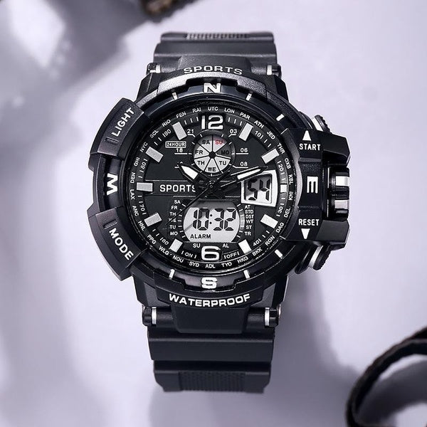 2023 militaire hommes montre haut de gamme marque de luxe étanche sport montre-bracelet LED Quartz horloge hommes montres relogio masculino