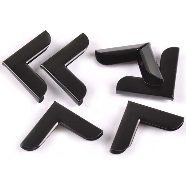 20 Pcs Mode Noir Ton Livre Scrapbooking Albums Menus Protecteurs D'angle Coins En Métal Pour DIY Accessoires 28x28x3.5mm CP2088