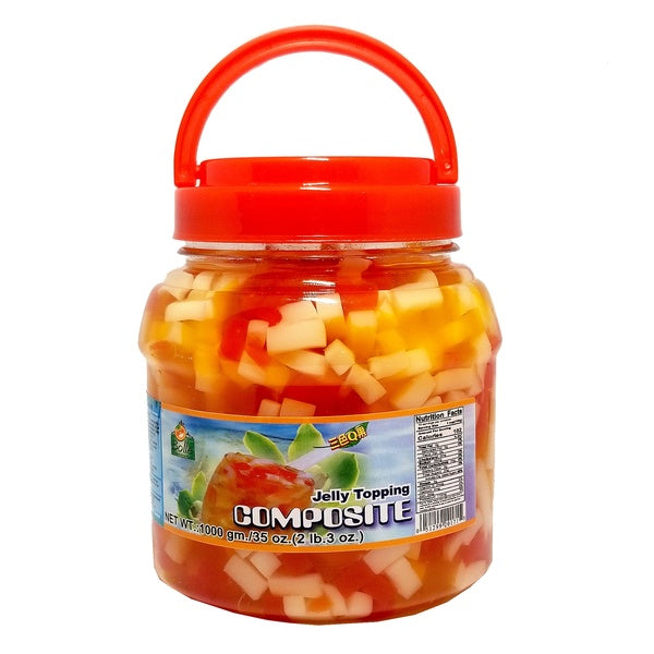 Bolle Composite Jelly Topping Boba Bubble Tea Frozen Yogurt Ice Cream 2.3 lbs. (35 Oz.)