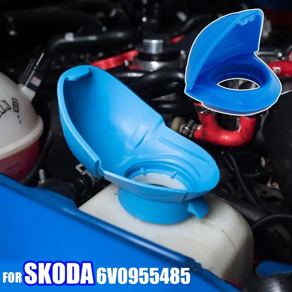 Windshield Wiper Washer Fluid Reservoir Filler Lid Funnel Tank Bottle Cap Cover For Skoda Fabia Superb Octavia Karoq Rapid Yeti