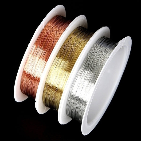 Copper Wire Beading Thread for Bracelet Jewelry Making Diy Hair Accessories 0.2-0.25-0.3-0.4-0.5mm Matron Inn