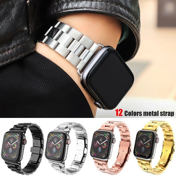 Stainless Steel Strap for smart watch Ultra 2-Ultra 49mm 9 8 7 45mm SE 6 42mm 38mm for iWatch Accessories Metal bracelet band for smartwatch Series 5