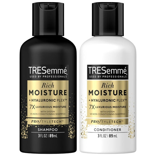 Tresemme Shampoo & Conditioner, Sulfate-Free, Travel Size - Moisture Rich Hair Treatment For Dry, Damaged Hair, Mini Shampoo & Conditioner For Hair R