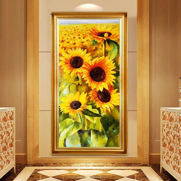 5D Diamond Paintings Sunflowers Full Diamond Art Embroidery DIY Gifts Large Living Room Office Home Decor Diamond Cross Stitch Kits