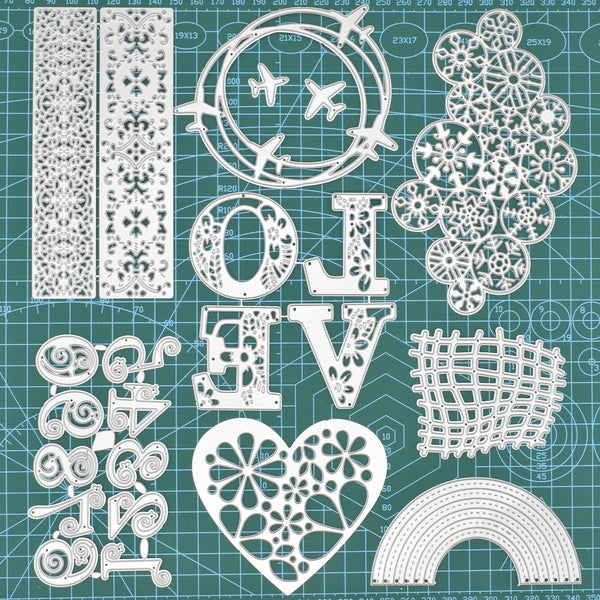 New DIY Paper Craft Metal Cutting Dies Card Background Frame Dies Scrapbooking Album Embossing Dies Stencil