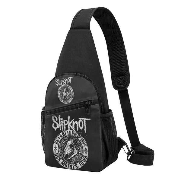 Slipknot Chest Pack Sac de voyage à motif exclusif Sac à dos d'extérieur Sac de fitness personnalisé Sac de poitrine à bandoulière