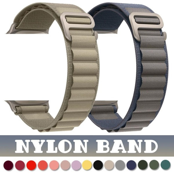 28 Colors Nylon Band for Smart Watch Ultra 2-Ultra 49mm 9 8 7 45mm 41mm 44mm 40mm for Smartwatch Series SE 6 3 5 4 2 1 42mm 38mm, Sport Outdools Brea