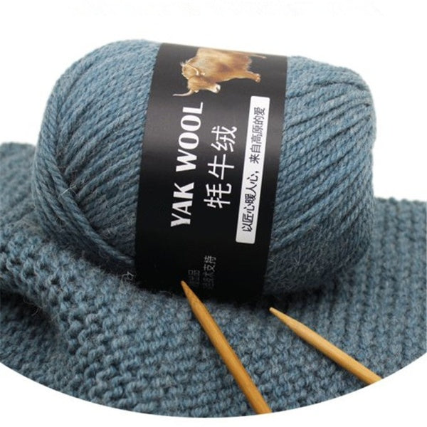 Yak Wool Yarn for Knitting Fine Worsted Blended Crochet Yarn Knitting Sweater Scarf 100g-lot