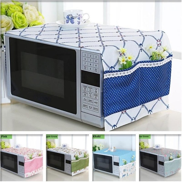 Universal Microwave Oven Dust Cover Towel Multi Purpose Blanket for Home Supplies