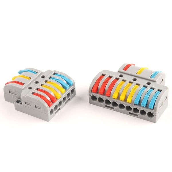 2pcs-5pcs Quick Wire Connector PCT SPL Universal Wiring Cable Connectors Push-in Conductor Terminal Block Led light electrical splitter