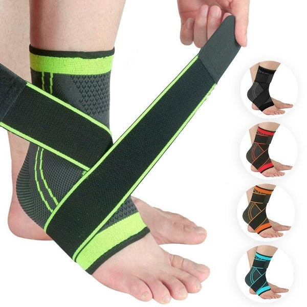 1 PC sport cheville orthèse Compression sangle manches soutien 3D armure élastique Bandage pied équipement de protection Gym Fitness