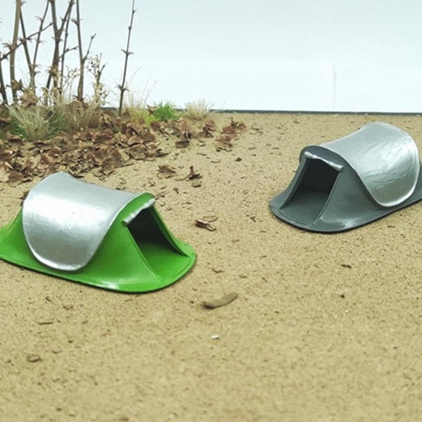 1-87 Scale Model Outdoor Sports Tent Dioramas Simulation Tent Scene Model Accessories Miniature Collection