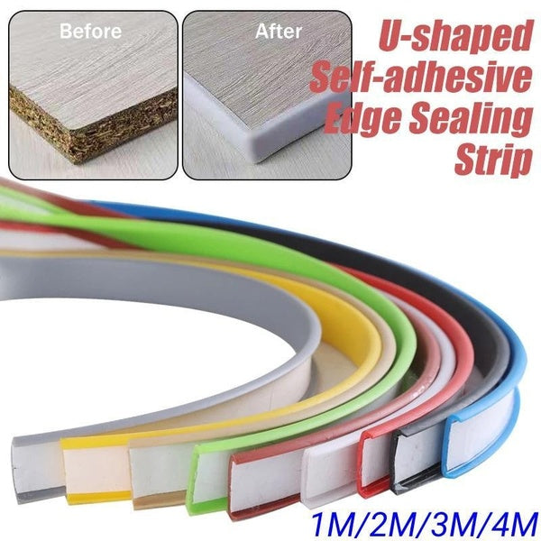 Self-Adhesive Flexible Corner and Edge Protectors for Furniture (1M-2M-3M-4M, U Shape, TPE Material)