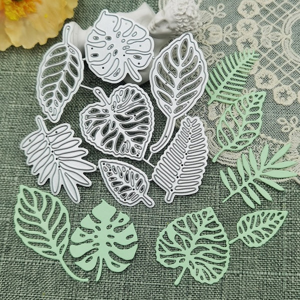 7pcs-lot Leaves Metal Cutting Dies for DIY Scrapbook Cutting Die Paper Cards Embossed Decorative Craft Die Cut New