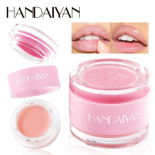 Handaiyan Scrub Lip Mask 2 in 1 Double Effect Lipstick To Repair Dead Skin Exfoliating Moisturizing Repair Fine Lines Lipgloss Lips Care