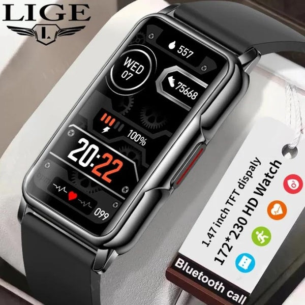 LIGE montre intelligente femmes hommes Bluetooth connecté téléphone musique Fitness sport Bracelet moniteur de sommeil étanche Smartwatch femmes relo