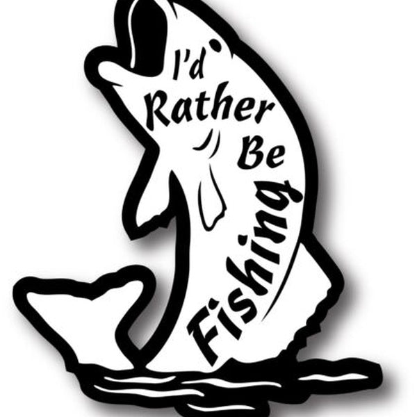 Fishing Sport Fishing Hobby Bass Track Decal Sticker Fishing Stick Boat Sticker Car Truck Door Window Bumper Sticker