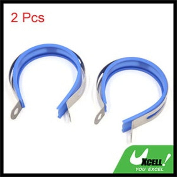 2Pcs 3.5 Inches Dia Motorcycle Exhaust Muffler Hanging Clamp Strap Bracket