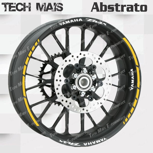 Refletive Sticker Trim Whell Yamaha T Max Decal, Sticker decalque aplike vinil