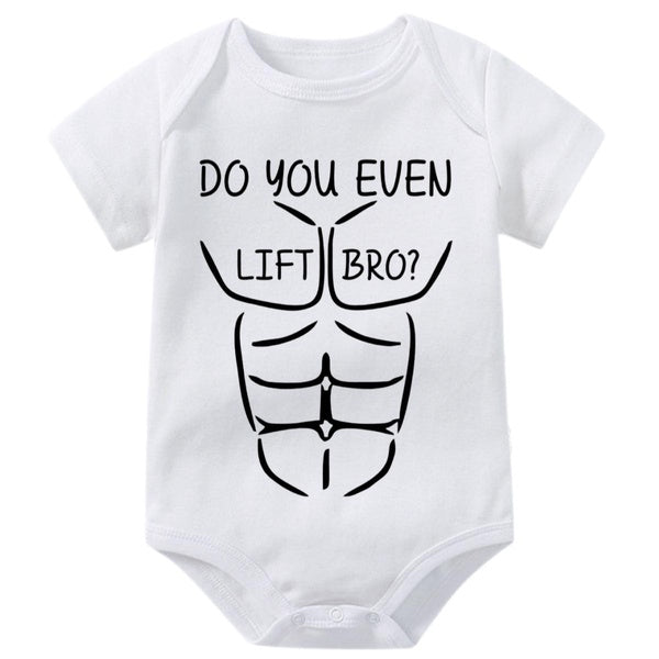 Do You Even lift Bro? Baby Onesie Clothes - Sarcastic weightlifting Outfit Funny Infant One-piece for Boys Girls,Baby Bodysuit Short Sleeve Jumpsuit