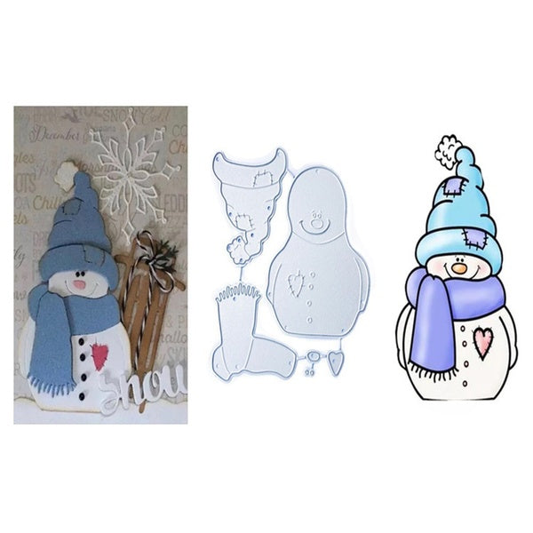 Christmas Snowman Metal Cutting Dies Cut Stencils for Scrapbooking Album Decorative Embossing Paper Dies for Card Making