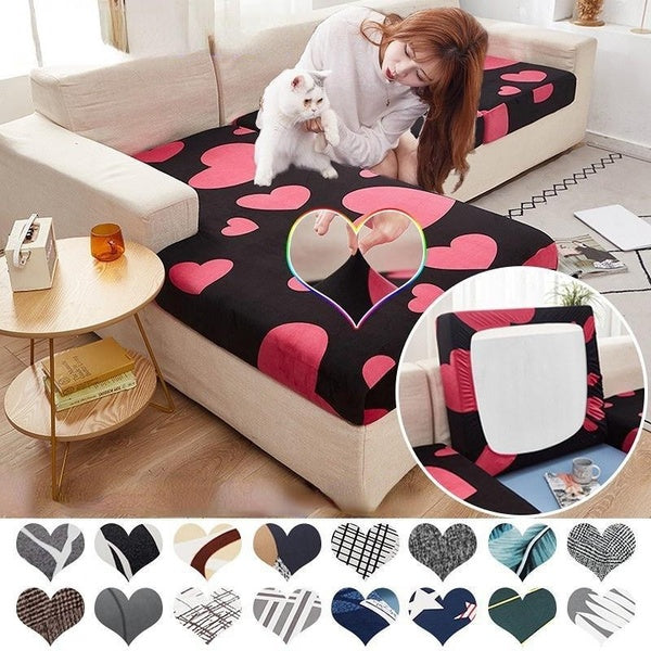 Floral Printed Sofa Cushion Cover Elastic Furniture Protector Sofa Seat Cushion Slipcover Spandex Couch Cover for Living Room Sofabezug