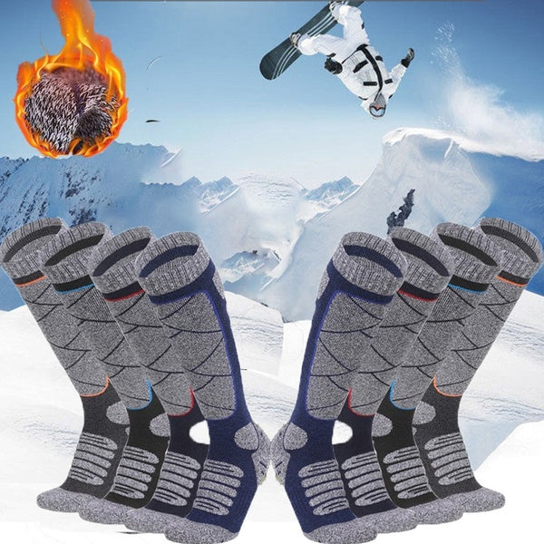 1 Pair Winter Warm Crew Socks for Skiing, Snowboarding, Outdoor Sports Performance Socks for Men & Women Compression Stockings