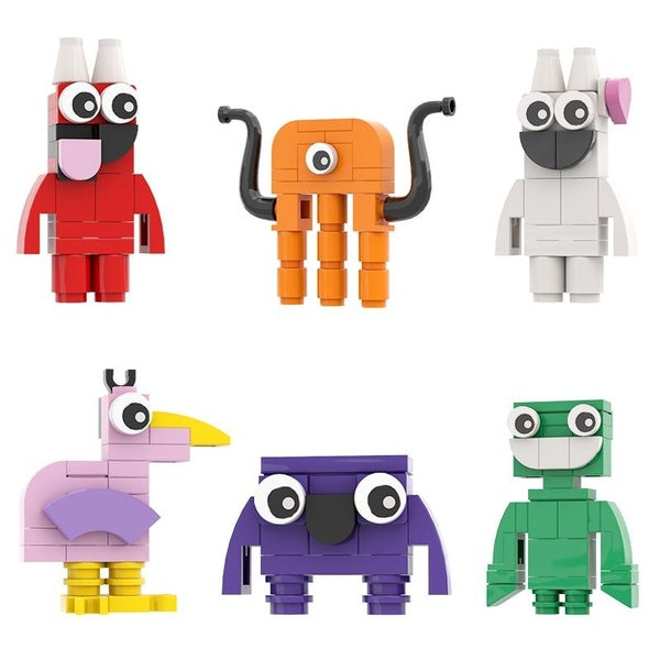 6set MOC All Members For Garten of BanBan Building Blocks Set Mini Opila Bird Jumbo Josh Captain Horror Game Figures Bricks Toys Gift