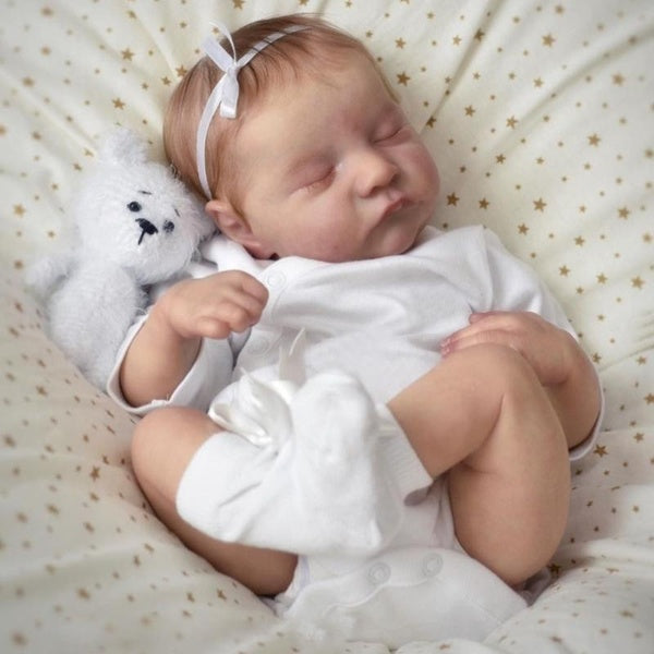 19inch Handmade Lifelike Newborn Baby Doll Newborn Babies Toys Reborn Asleep Babe Boy Girl Dolls 48cm