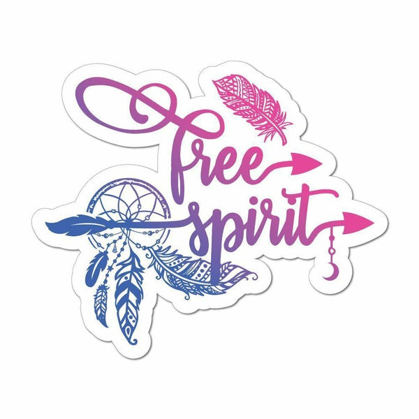 Free Spirit Car Sticker Decal Hippie Inspirational Boho Spiritual Dream Catcher