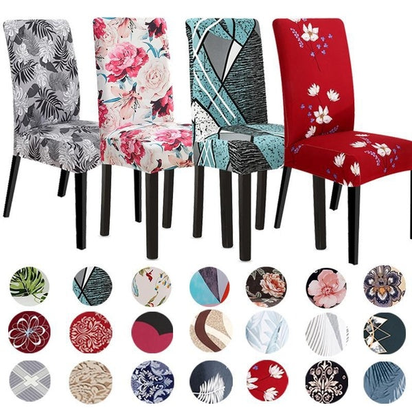 1pc Chair Cover Dining Chair Slipcover Removable Washable Spandex Elastic Chair Covers for Hotel Wedding Party Banquet Dining Room